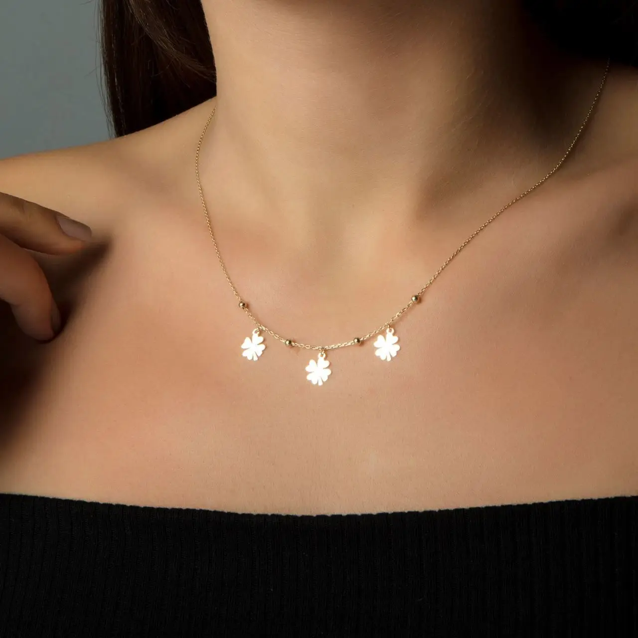 

3'LÜ CLOVER NECKLACE
