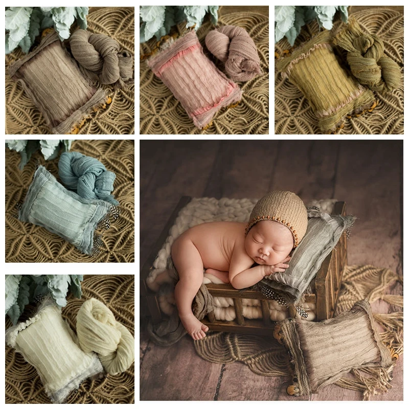2020 Новорожденные девочки мальчик Фотография реквизит перо подушка и накидка