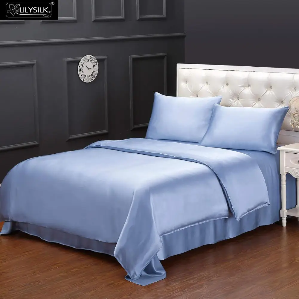 LilySilk пододеяльник шелк 100 чистый натуральный тутовидный 19 momme бесшовный