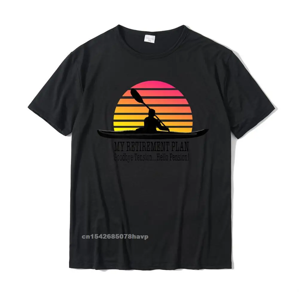 Benim emeklilik planı kayık emekli komik Kayaker hediye Premium T-Shirt pamuklu bluz T-Shirt erkekler için parti Tops & Tees komik sokak