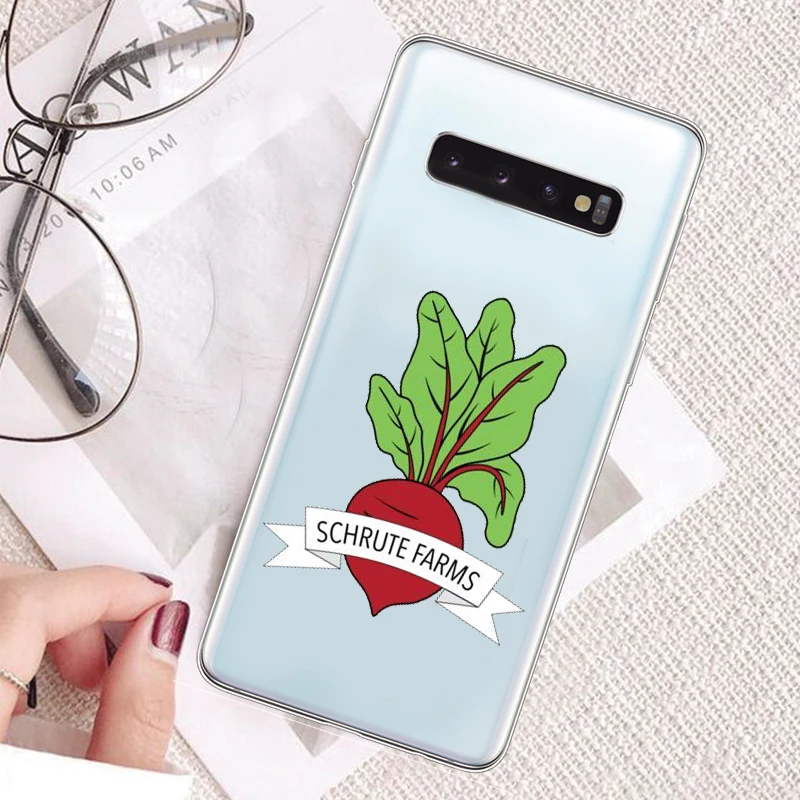 

TV the office transparent soft TPU Phone Shell Cover For SamsunS20Ultra A71 A30 A50 A70 2019 A6 A7 NOTE8 9 10 S8 S9 S10 Cover