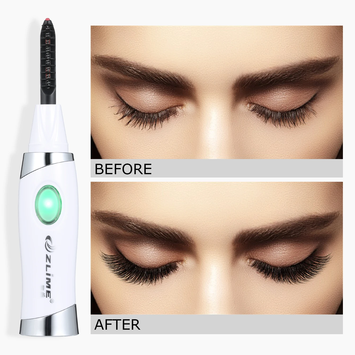 Мини USB перезаряжаемая электрическая гребень для завивки ресниц длинностойкая