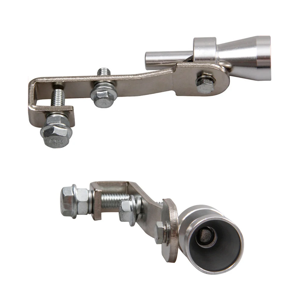 

Motorbike Car Exhaust Fake Turbo Whistle Pipe Sound Muffler Blow Off Valve Universal Simulator Whistler Car Tool Parts S/M/L