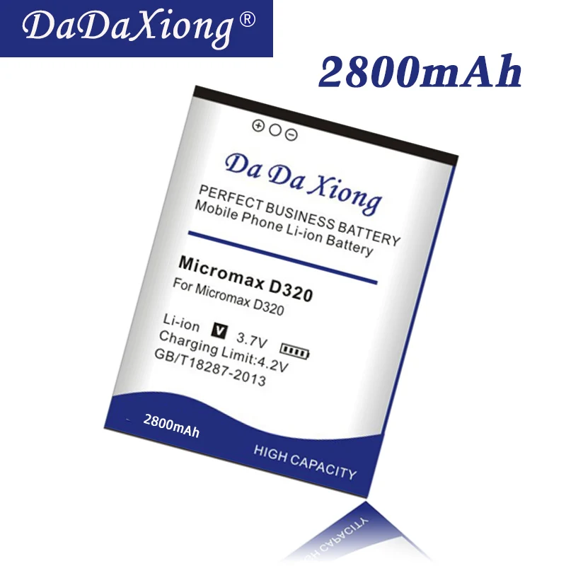 Аккумулятор DaDaXiong 2800 мАч Micromax D320 для телефона | Мобильные телефоны и аксессуары