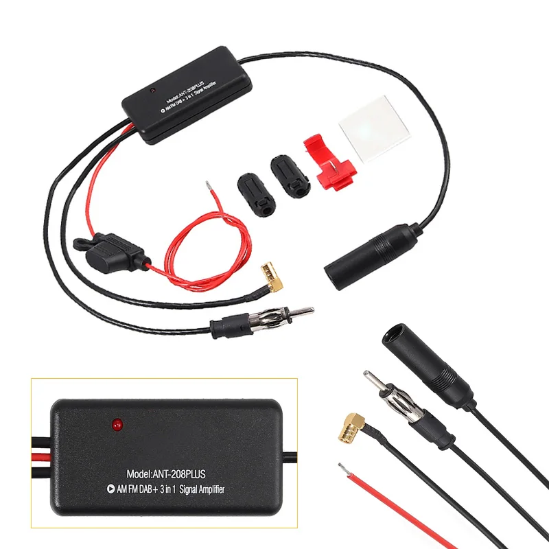Усилитель антенны 3 в 1 DAB AM FM усилители сигнала Автомобильная антенна