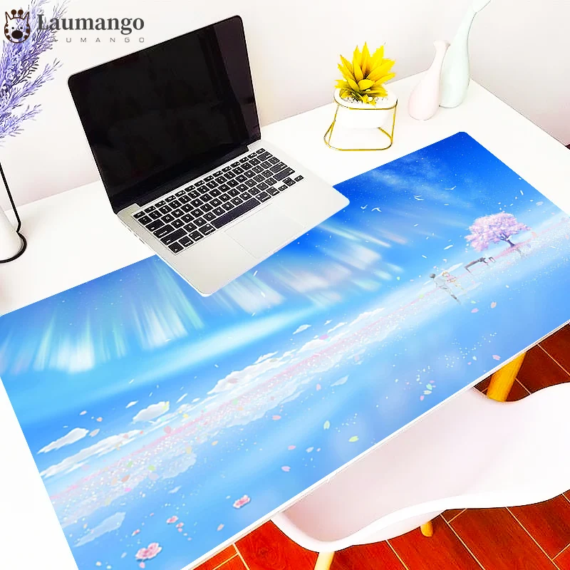 

Anime mouse pad Your Lie In April Mousepad HD Pattern Office Desk Padmouse Anime Keyboard for Computers Large 900x400 Note pad