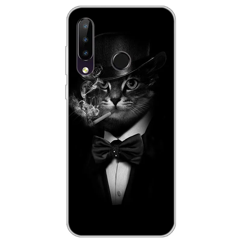 Чехол для Huawei Y6 2019 мягкий силиконовый чехол накладка телефона Y6S Prime Pro Y 6S из ТПУ