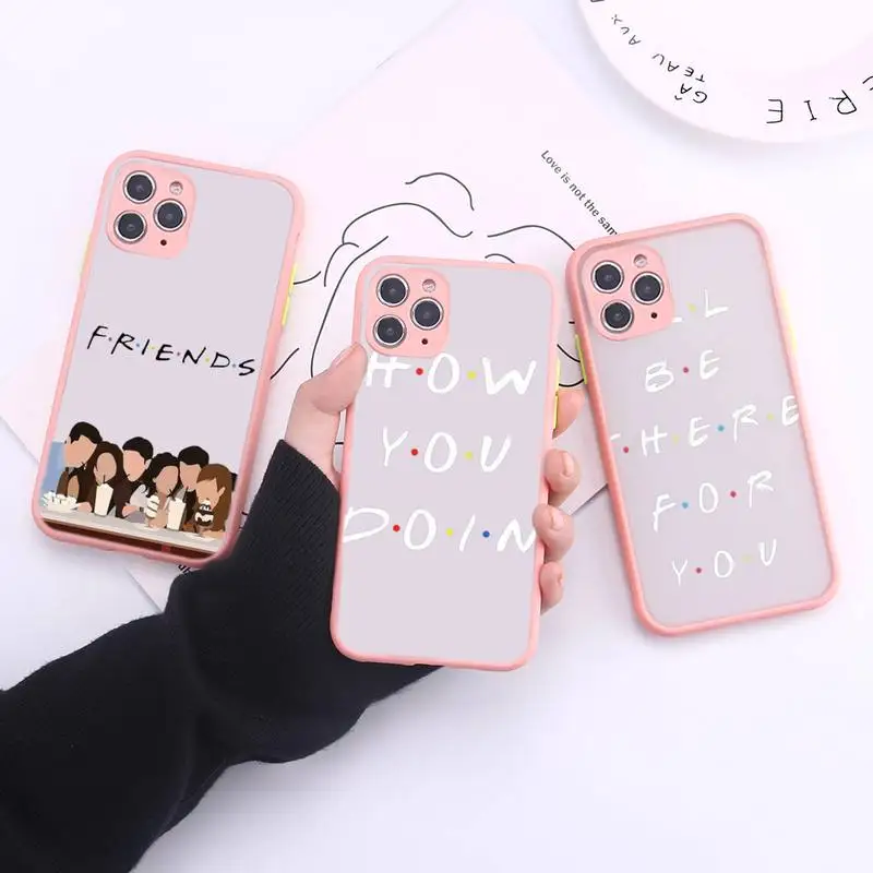 

Friend Tv Show How You Doin Phone Case Transparent Matte For IPhone 7 8 11 12 S Mini Pro X XS XR MAX Plus Cover Shell