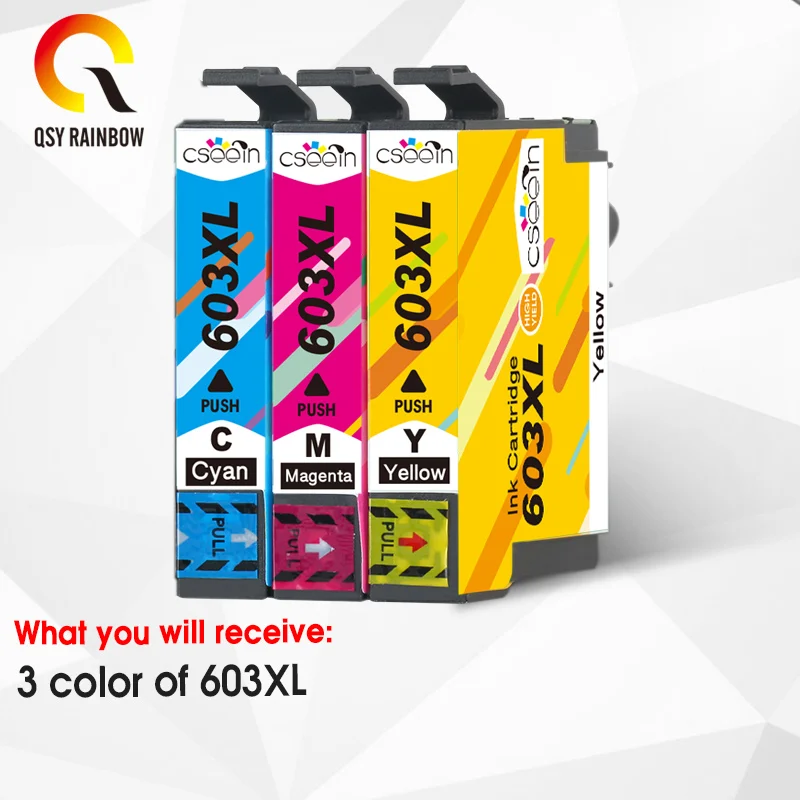 QSYRAINBOW для Epson T603XL T 603 Совместимость с бытовыми фотографиями | Компьютеры и офис