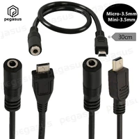 30cm dc 3 5mm female to 5pin mini micro 5p jack male microphone adapter usb extension cable