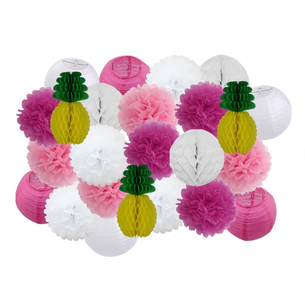 Детский Декор для душа 24 шт./компл. розовый набор бумажные изделия девочек и