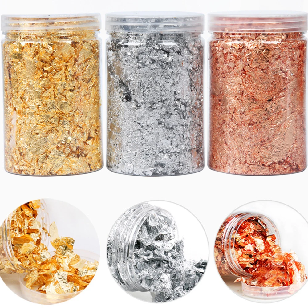 Имитация золотистые/Серебристые/Медь Фольга крафт бумага для творчества листьев