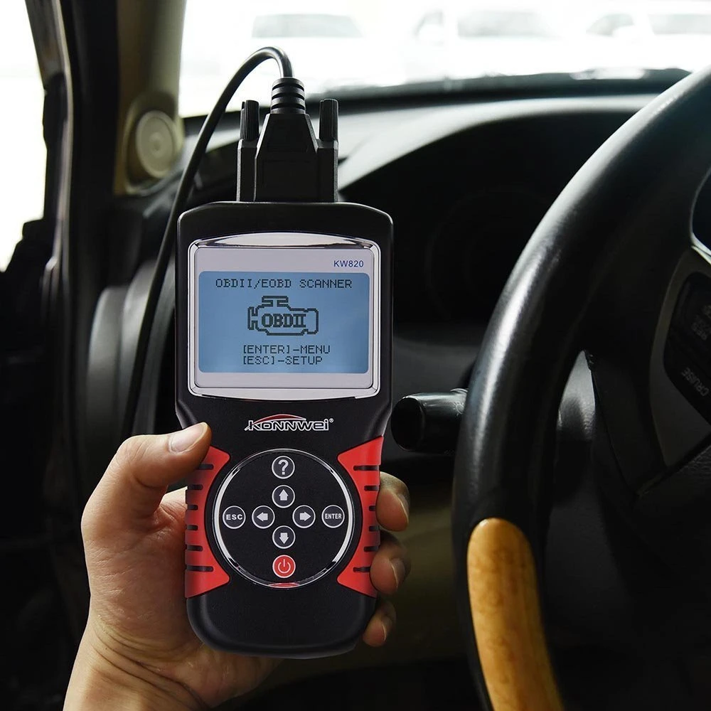 Автомобильный сканер KONNWEI KW820 многоязычный диагностический инструмент OBDII EOBD