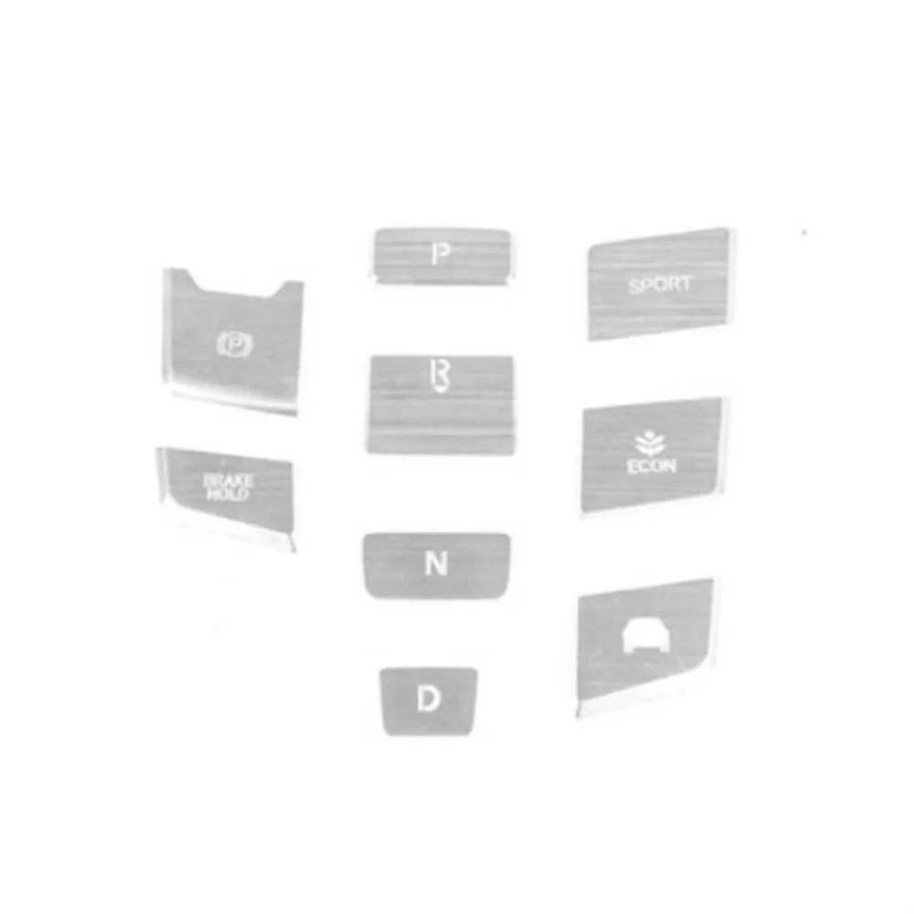 

9pcs Set Electronic Handbrake Button Aluminum Alloy Stickers Hybrid Console High Quality