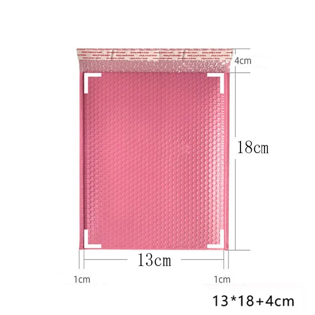 

10Pcs Various sizes Bubble Mailers Padded Envelopes Lined Poly Mailer Self Seal Pink Waterproof bubble express bag