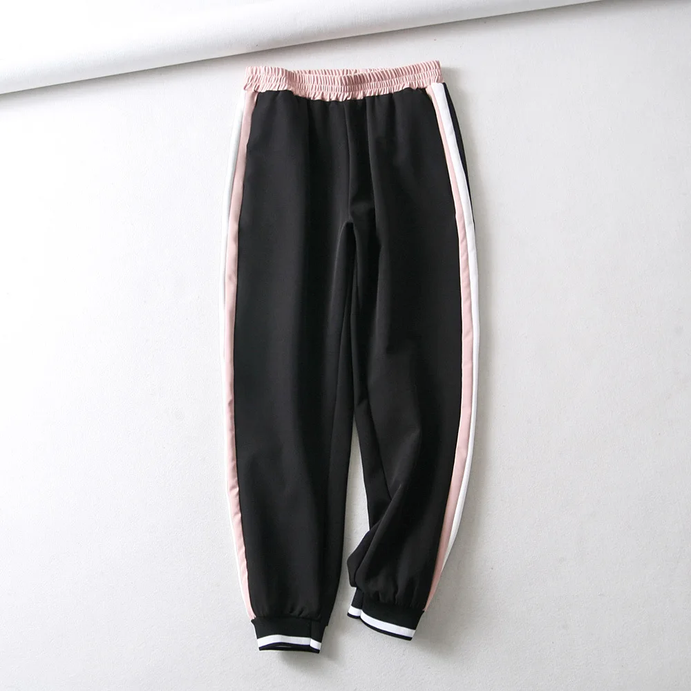 Korobov осень мода с капюшоном мозаичное яркое цветное наборы свитшотов и тонкий