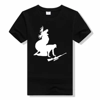 moose hunting hunter t shirt men summer short sleeved 100cotton funny casual humor joke t shirt tshirt
