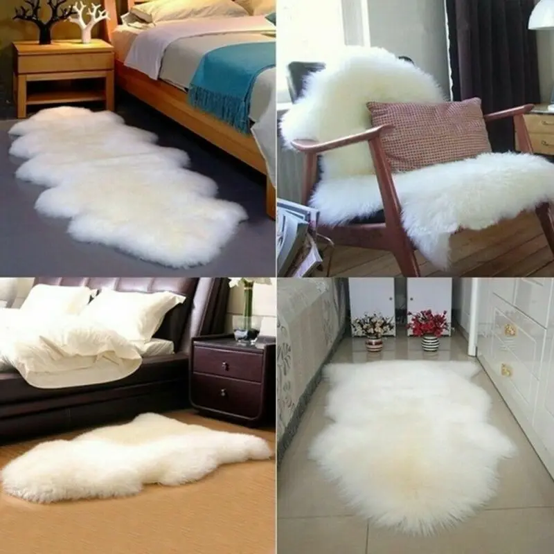 Новый 60*90 см теплые ворсистый пушистый ковры из искусственной шерсти