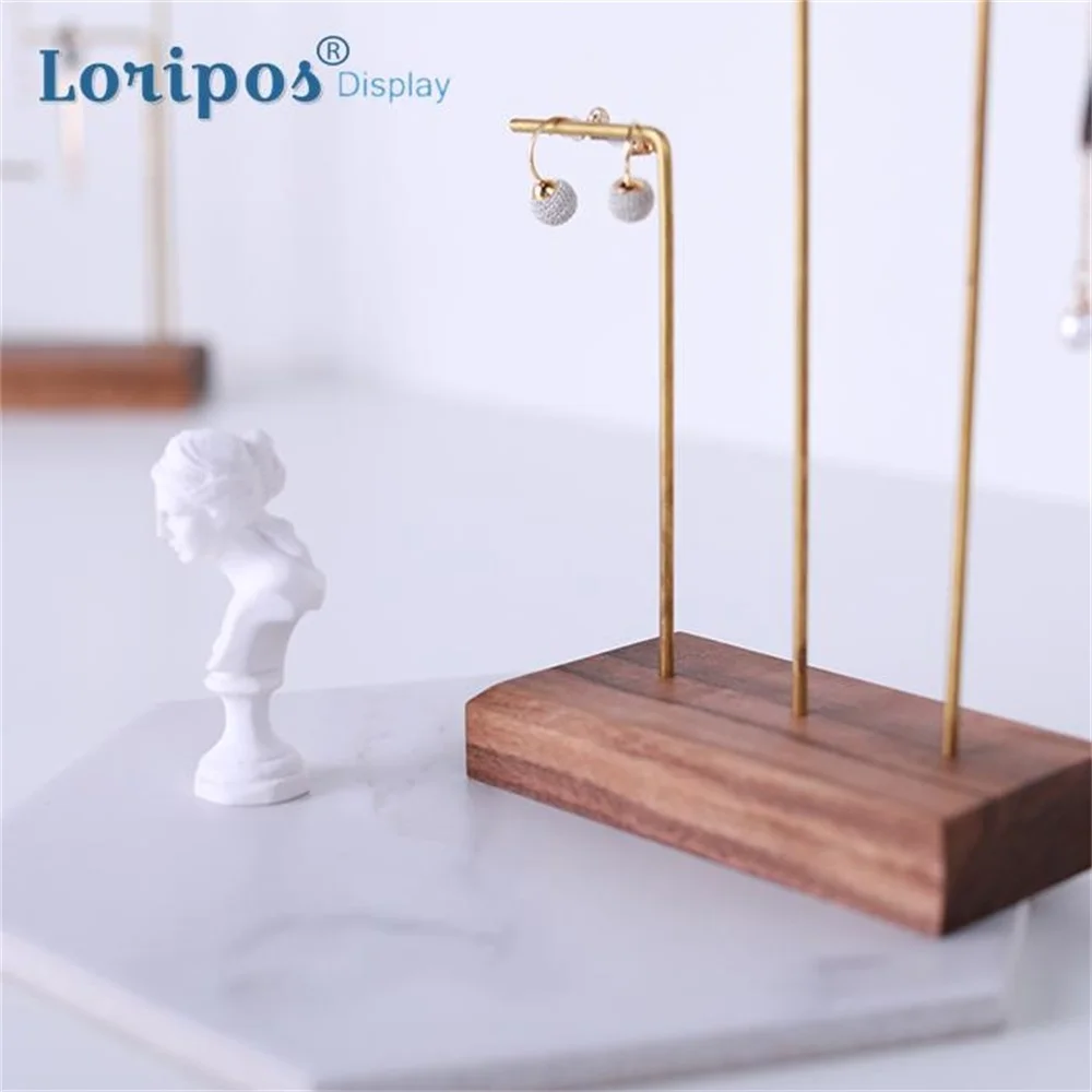 Подставка для демонстрации ожерелья и серег черный орех | Дом сад