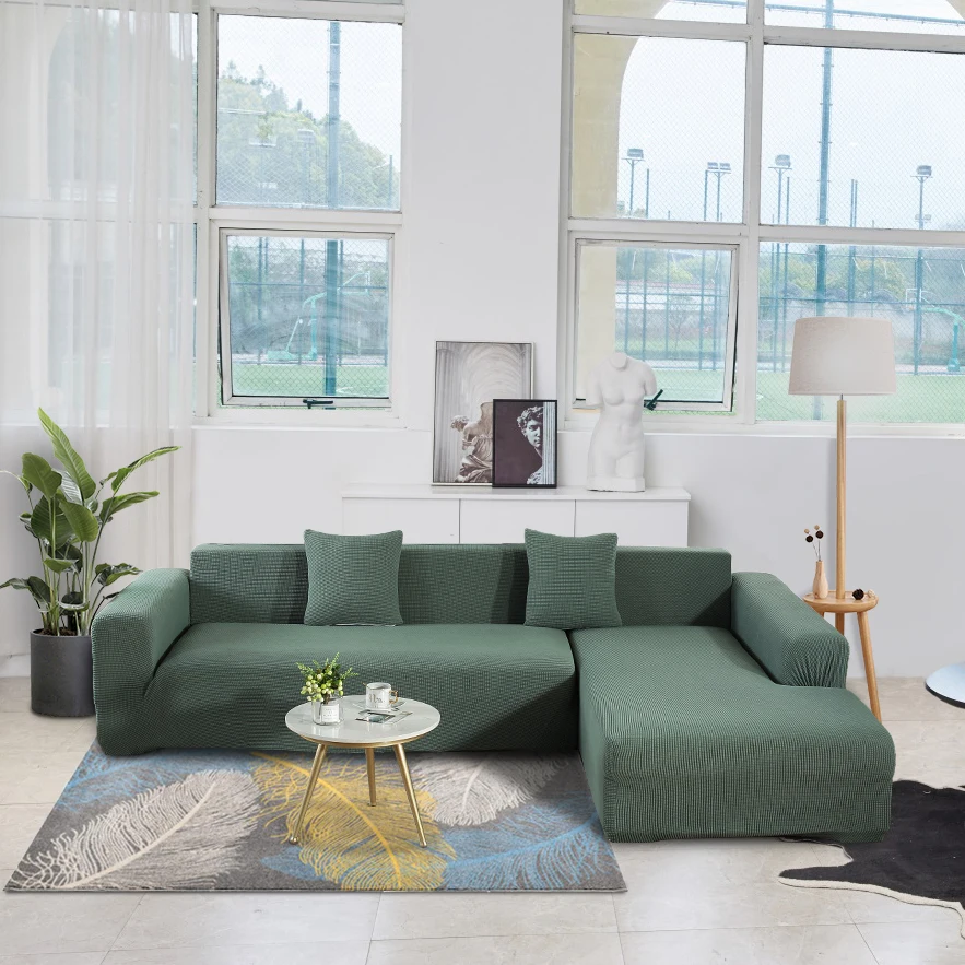 

Stretch Cover Sofa Cover Sectional Sofa Covers for Living room Protector Solid Color Corner Sofa Covers