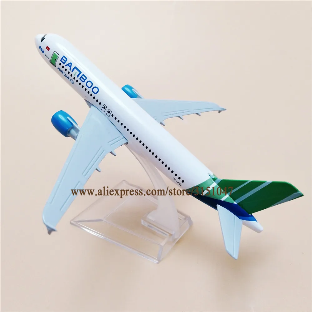 16cm Air Vietnam BamBoo Airways Airbus 320 A320 Airlines Metal Alloy Airplane Model Plane Diecast Aircraft | Игрушки и хобби