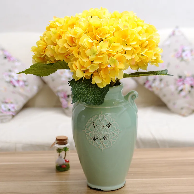 1 предмет центральным свадебные декоративные гортензии сад тонкие шелковые