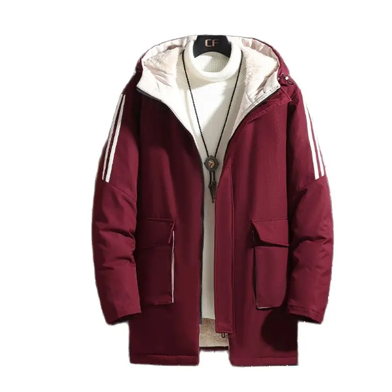 

New -20 Degrees Winter Men Parka Casual Jacket Outwear Waterproof Thicken Warm Hooded Plus Velvet Outwear Coat 5XL 7XL 9XL
