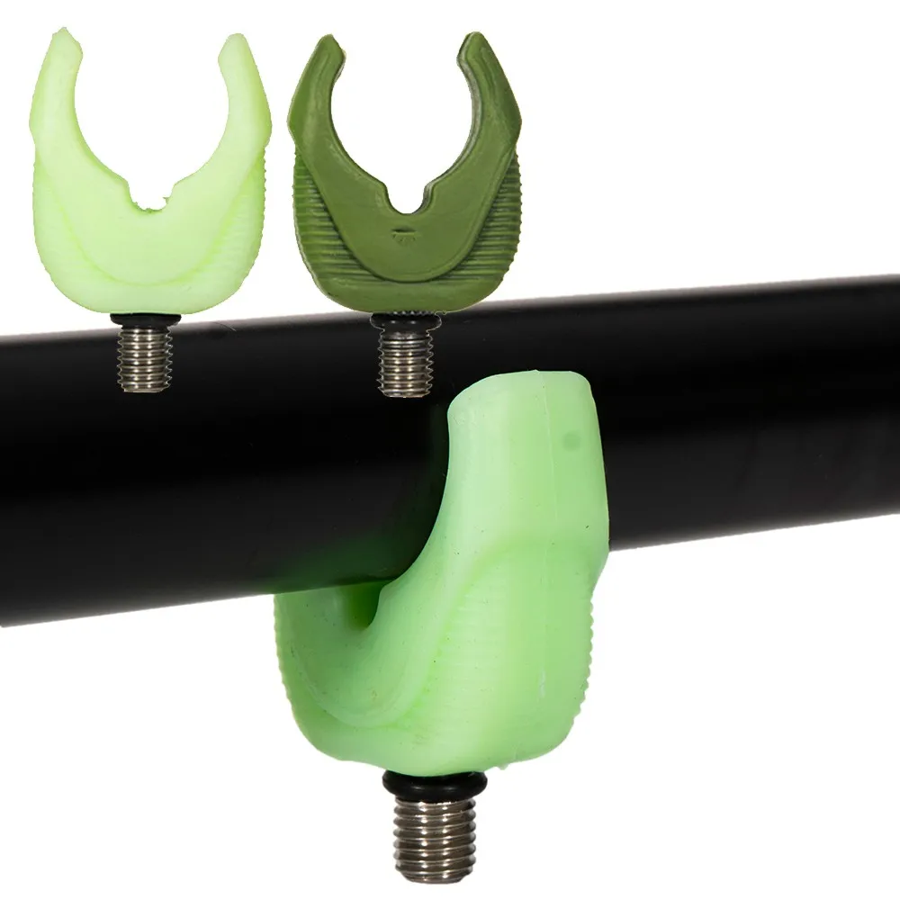 

4pcs Carp Fishing Rod Rest Silicone Head Butt Rest Head Gripper Fishing Rod Holder Luminous Green/Dark Green Fishing Tool Tackle