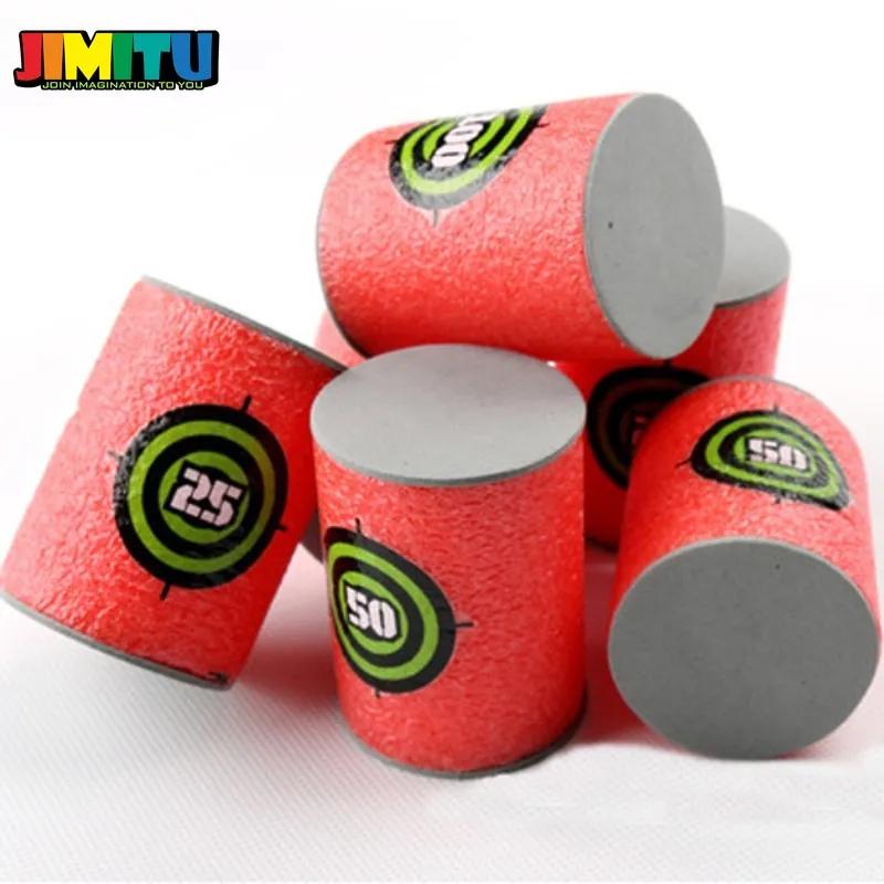 JIMITU 6 шт. мягкие пули из ЭВА для стрельбы Дротика Nerf N strike Elite детские игрушки