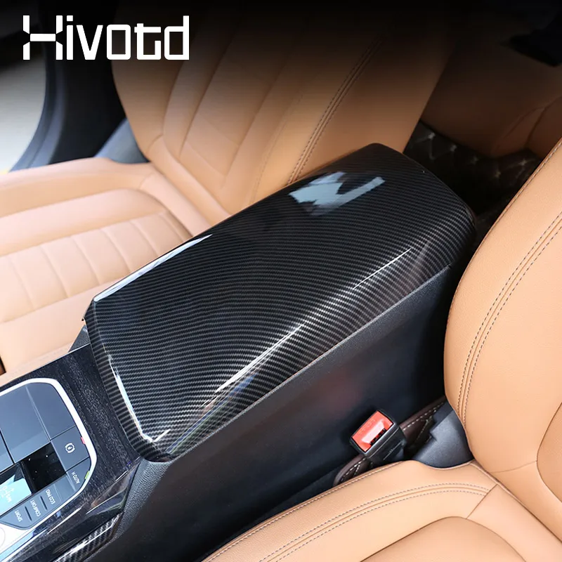 Крышка центрального подлокотника автомобильные аксессуары карбоновый декор
