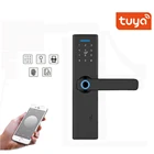 Умный дверной замок Tuya, Wi-Fi, отпечаток пальца, электронный умный дверной замок, пароль, IC-карта, дверной замок, приложение, умный дом