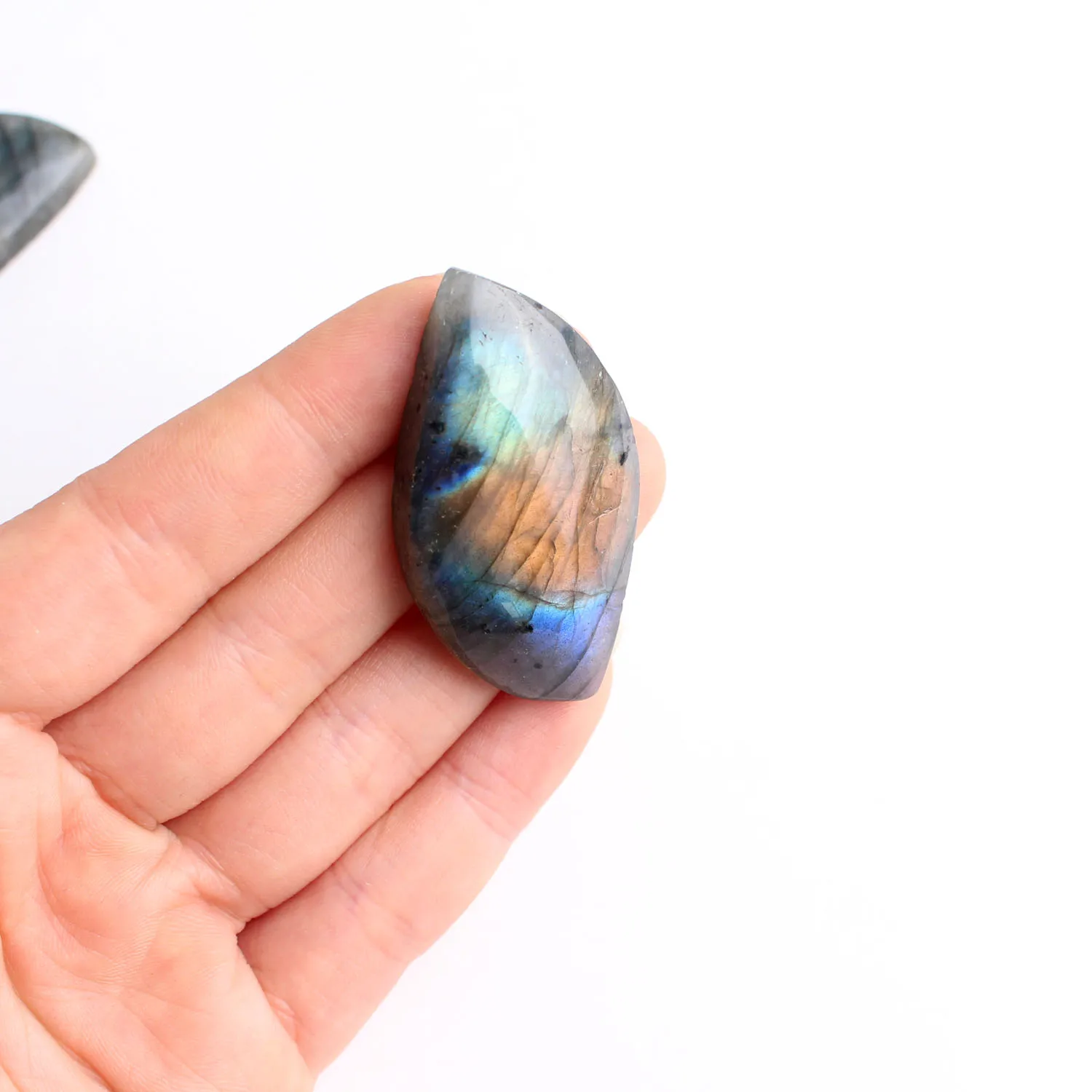 

20-40mm Multicoloured Flash/Fire Labradorite Freeform Pendant Gift Mineral Specimen Cabochon Gemstone