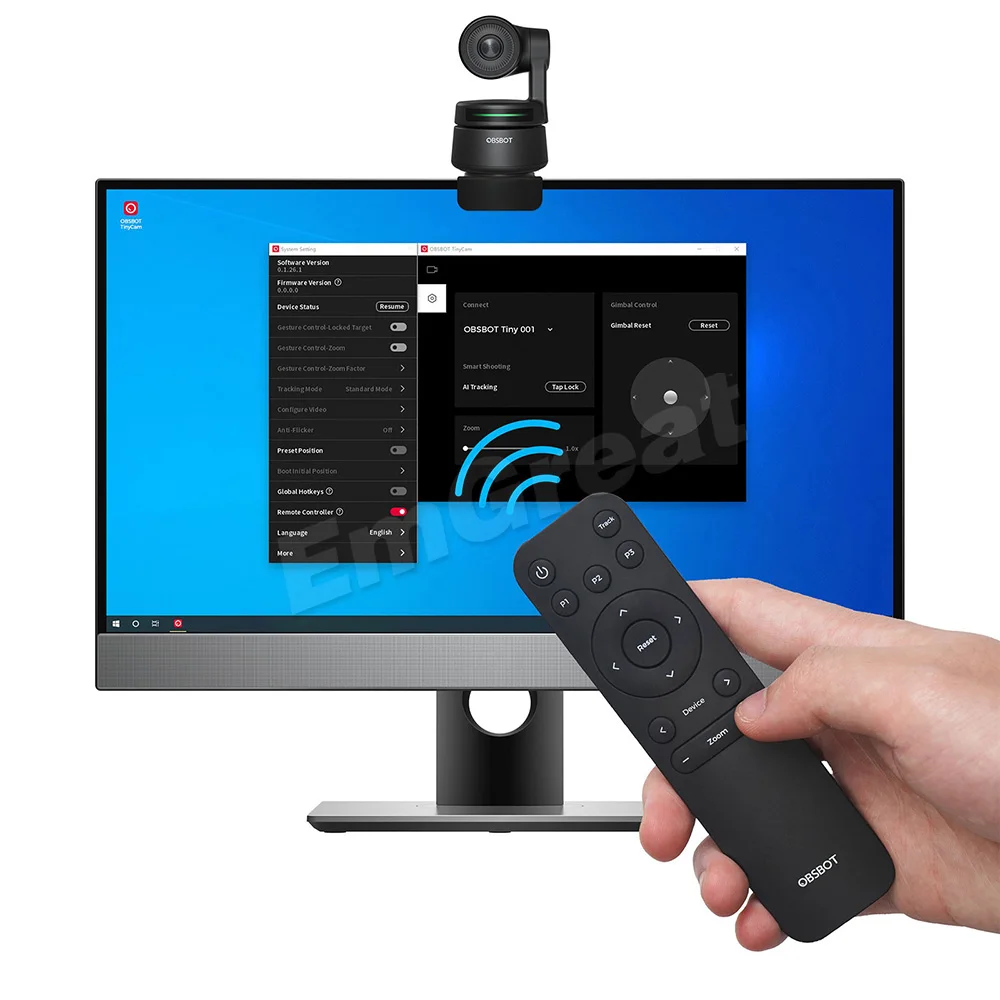 OBSBOT Tiny 4K Remote Control (Compatible with Windows and MacOS) 2.4GHz 10 Meters / 32.8ft Long Range | Электроника