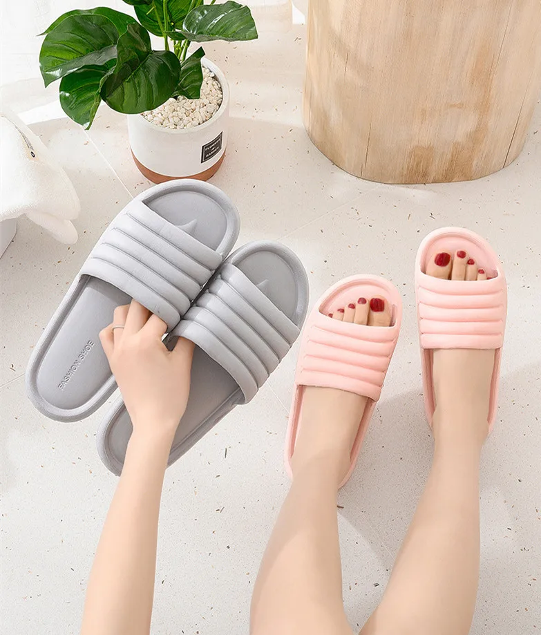 

Summer Home Slipper Slides Women Indoor Slippers Floor Flat Shoes Indoor Eva Flip Flops Female Non-slip Bathroom Home Slippers
