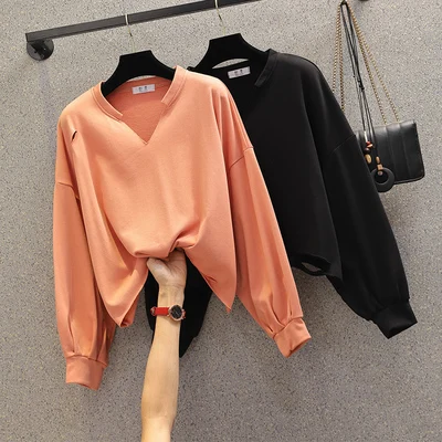 

L-4XL Cotton blouses femme Short Women's tee shirt Casual t shirt women Full t-shirt loose Hole women's t-shirts 5xl Topswomen