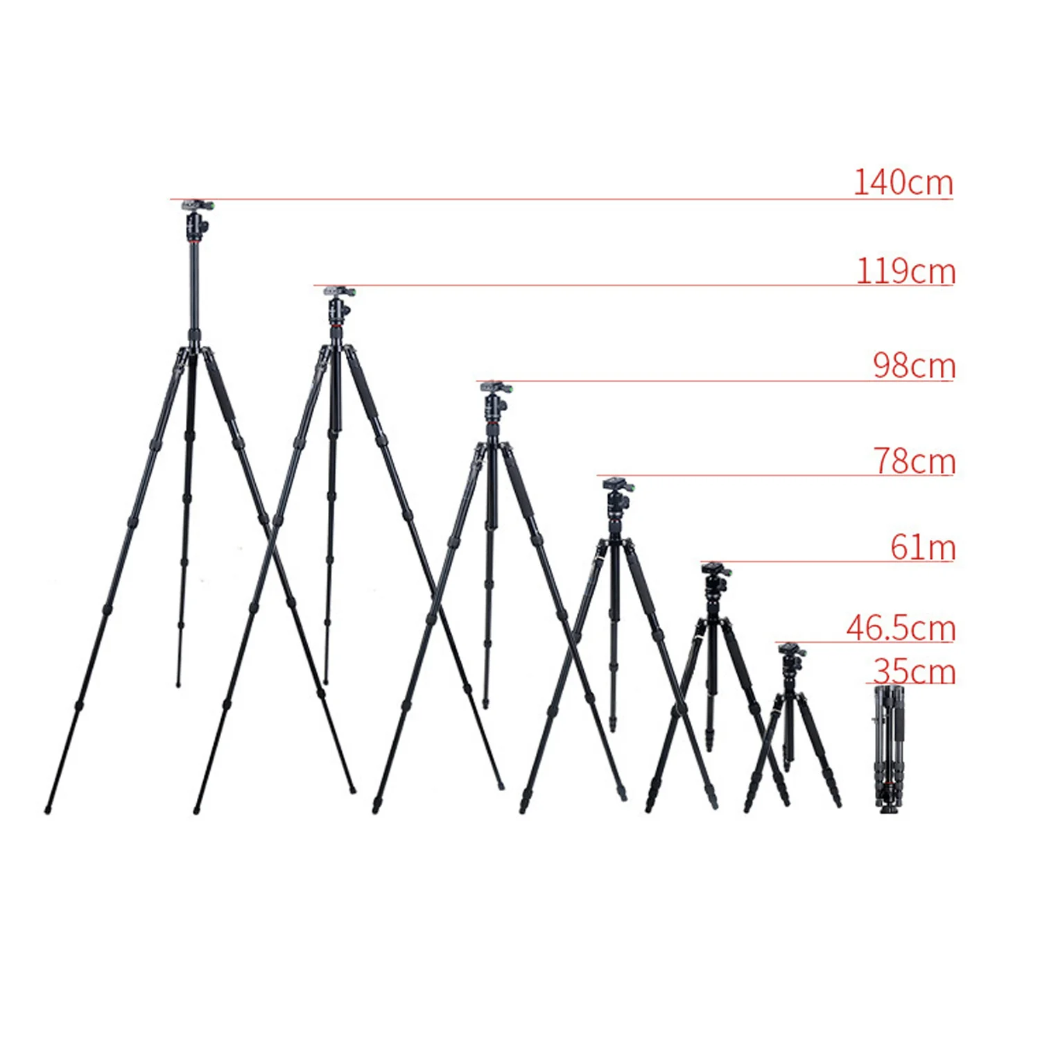 Штатив из углеродного волокна с панорамной шаровой головкой для камеры Nikon Canon Sony