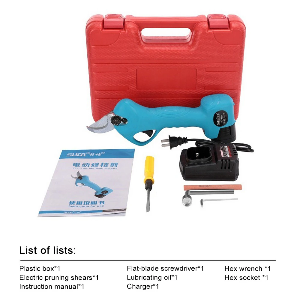 

16.8v Electric Pruning Scissors Garden Scissors Rechargeable Lithium Garden Rough Branch Scissors Fruit Tree Electric Scissors