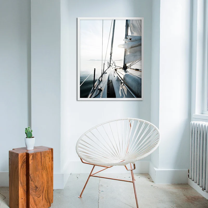 Скандинавский морской пейзаж настенная Картина на холсте скандинавские