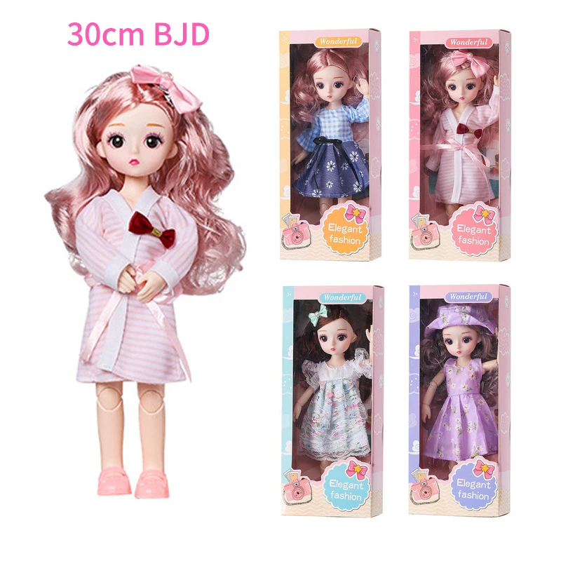 

Кукла игрушечная шарнирная, 30 см, в подарочной коробке