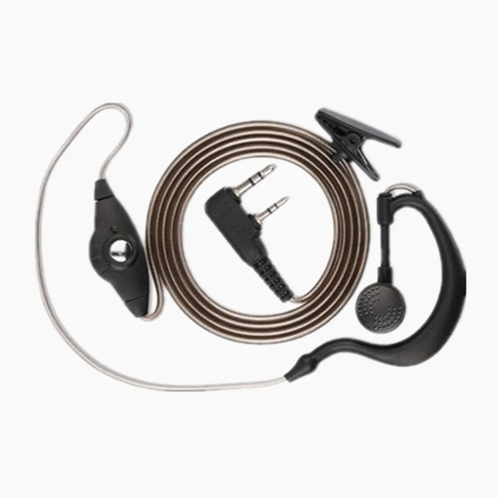 10 шт. G образный 2 контактный наушник гарнитура с микрофоном PTT для двухсторонней