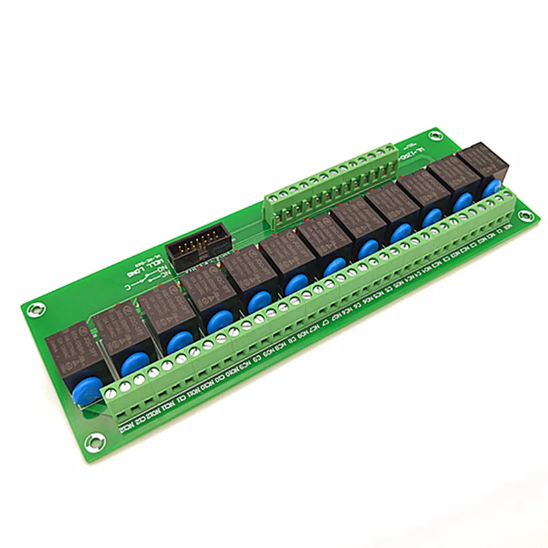 12 Channel PNP Type 9V 15A Power Relay Interface Module HF JQC-3FF-9V-1ZS Relay. | Relays