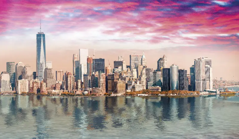 

JMINE Div 5D New York City skyline река полная Алмазная Краски ing наборы вышивки крестиком арт живописный 3D Краски алмазы