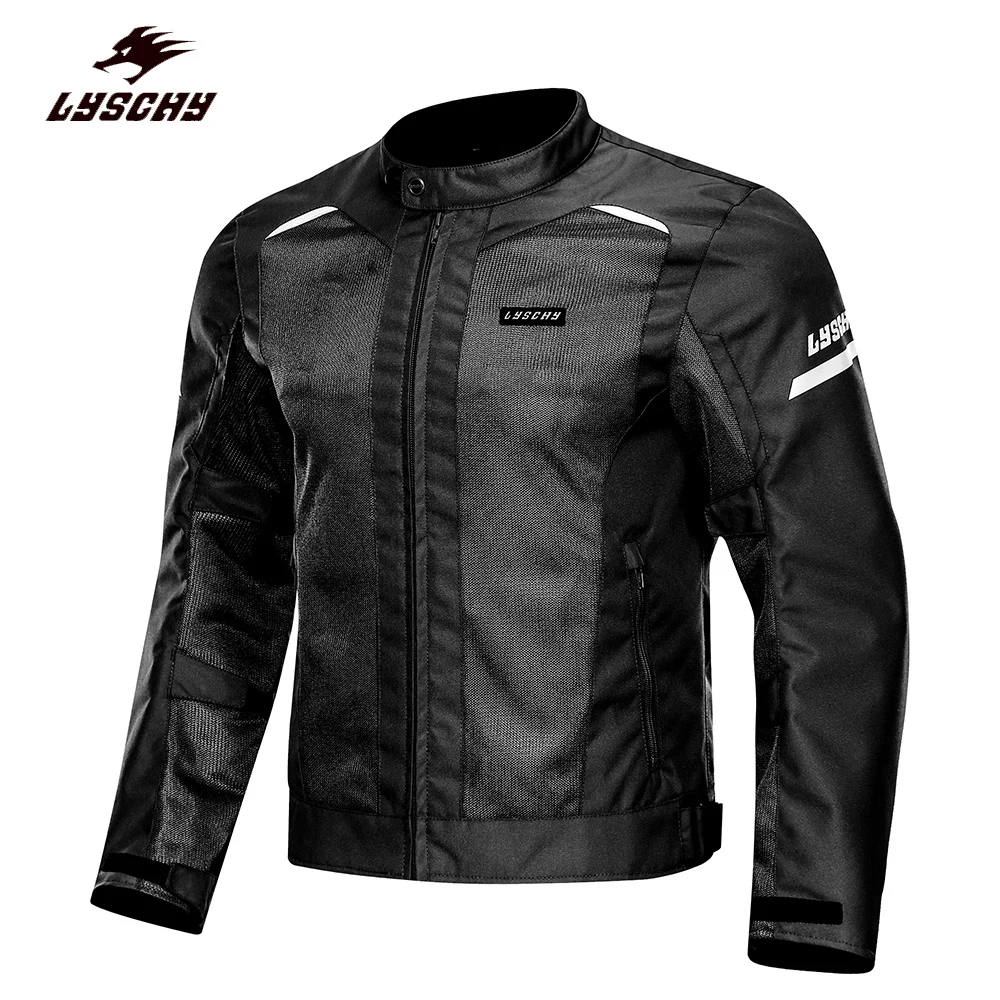 

Lyschy Waterproof Men Motorcycle Jacket Summer Mesh Outdoor Motorbike Racing Jacket Motorcyclist Clothing Suit Night Reflective