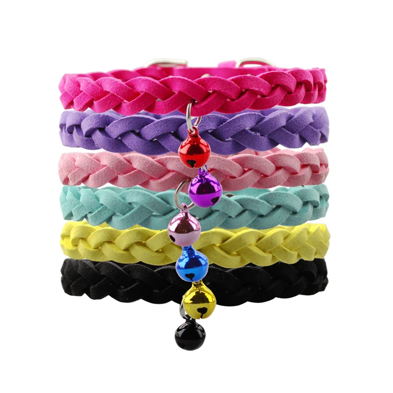 Ошейник для собак ошейник в оплетке щенков и кошек регулируемый домашних