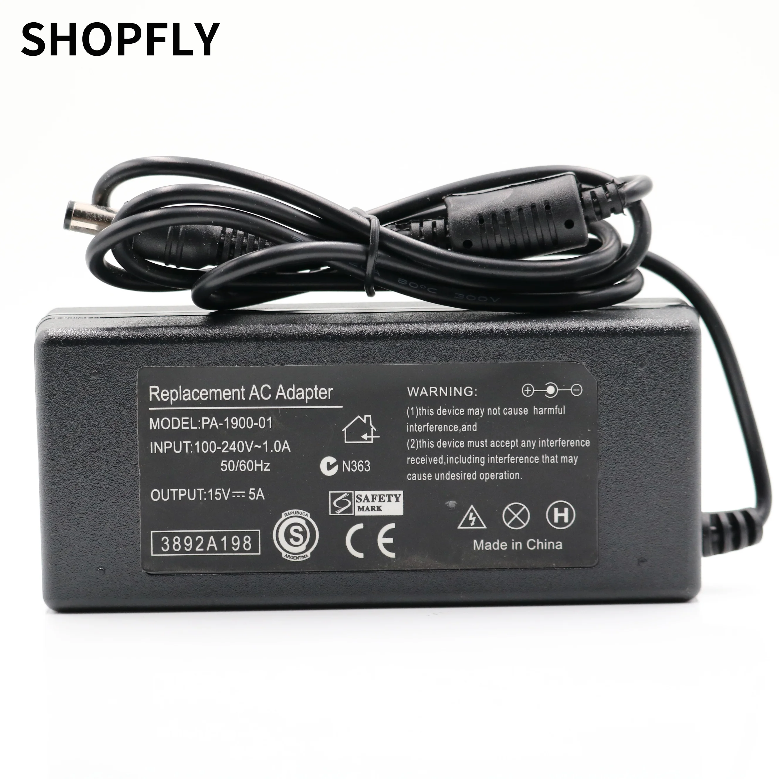 

Новинка 6,3 мм * 3,0 мм разъем 75 Вт адаптер переменного тока зарядное устройство источник питания 15 в 5 А для Toshiba Tecra A6-10 M100 M200 адаптер для ноутбук...