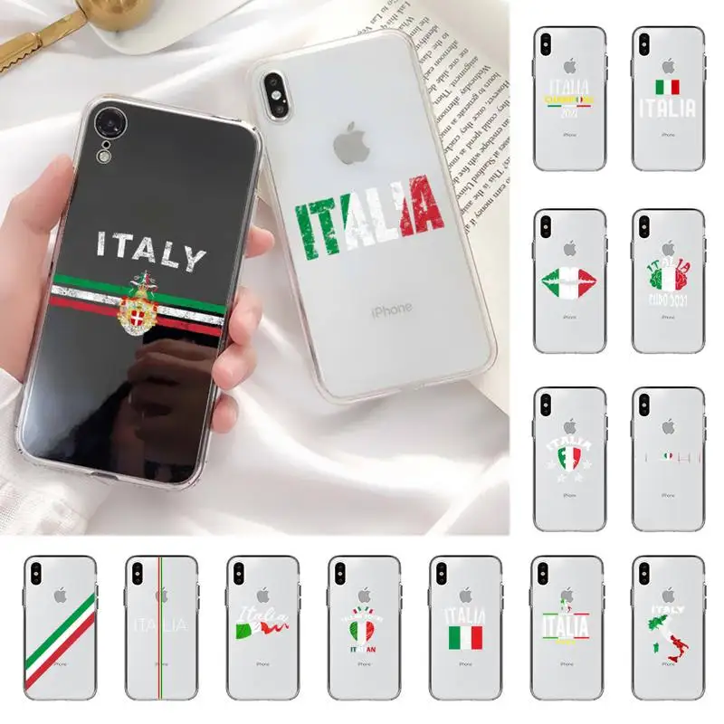 MaiYaCa чехол для телефона с итальянским флагом Италии iPhone 11 12 13 mini pro XS MAX 8 7 6 6S Plus X 5S SE