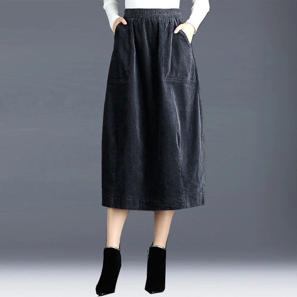 Женская винтажная плиссированная юбка с высокой талией свободная длинная