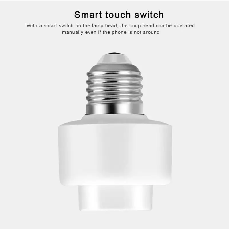 10A 2000W WiFi смарт лампы розетка адаптер Светодиодная лампа держатель E27 голос