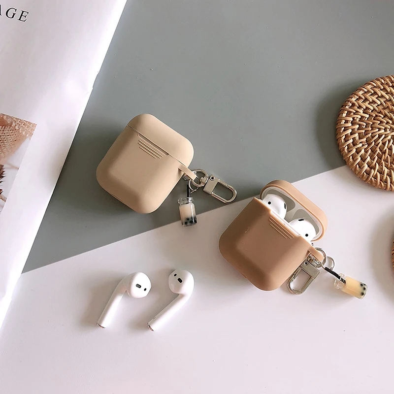 Милый мягкий чехол для Apple Airpods 1 2 аксессуары Bluetooth наушников декоративная крышка