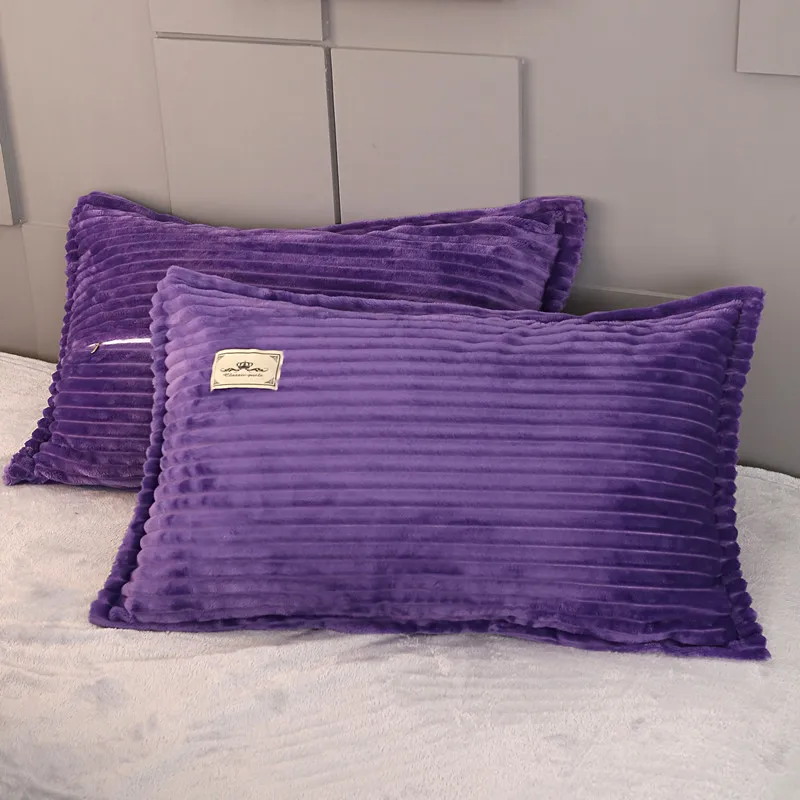 Пара зимние однотонные Цвет наволочка с кораллом утолщенной для того чтобы